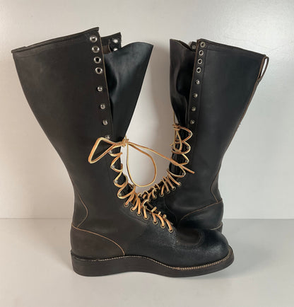 Vintage Chippewa Linesman Boots | 60s Era | USA Made | 10 E