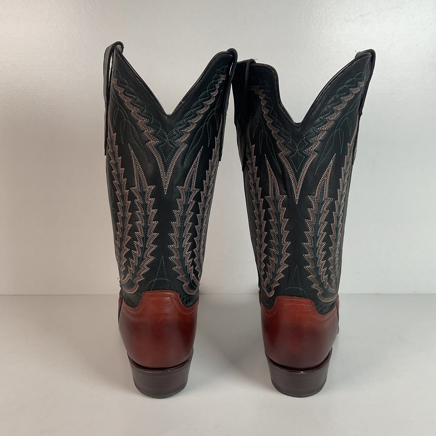 Vintage Larry Mahan Cowboy Boots | Chocolate Cow | USA Made | Men’s 9 D