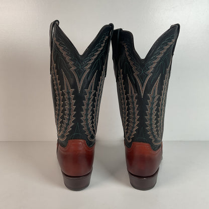 Vintage Larry Mahan Cowboy Boots | Chocolate Cow | USA Made | Men’s 9 D