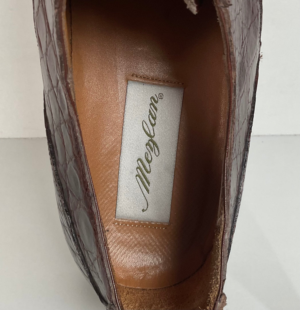 Mezlan Full Crocodile Derby Shoes | Salzburg | Exotic | Men’s 10.5