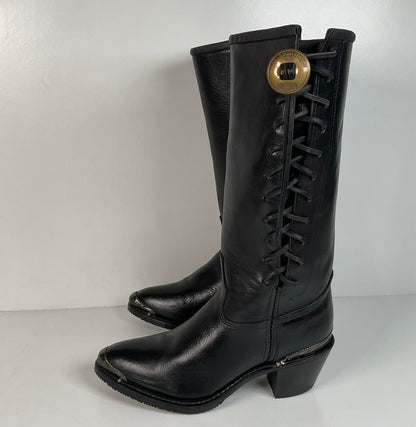 Vintage Harley Davidson Motorcycle Boots | Western Concho | Women’s 8.5 M