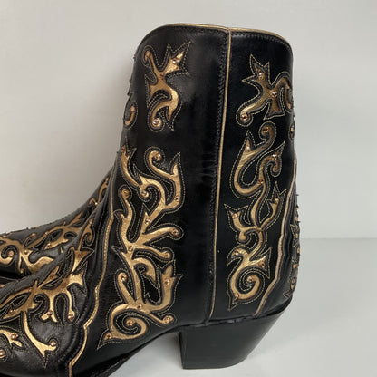 Back at the Ranch Western Zip Cowgirl Boots | Custom | Priscilla Crystals | 7.5