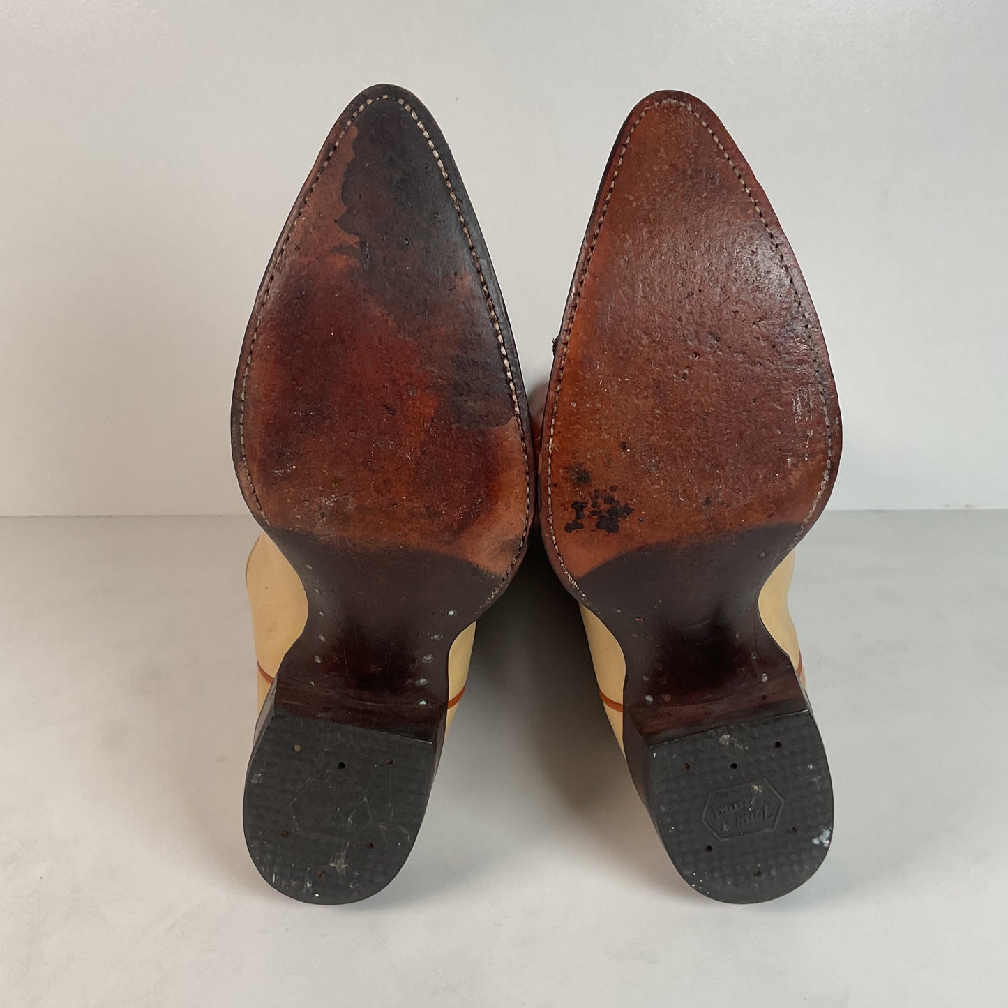 Vintage Tony Lama Urban Cowboy Boots | Teju Lizard Wingtip | Gold Label | 10 D