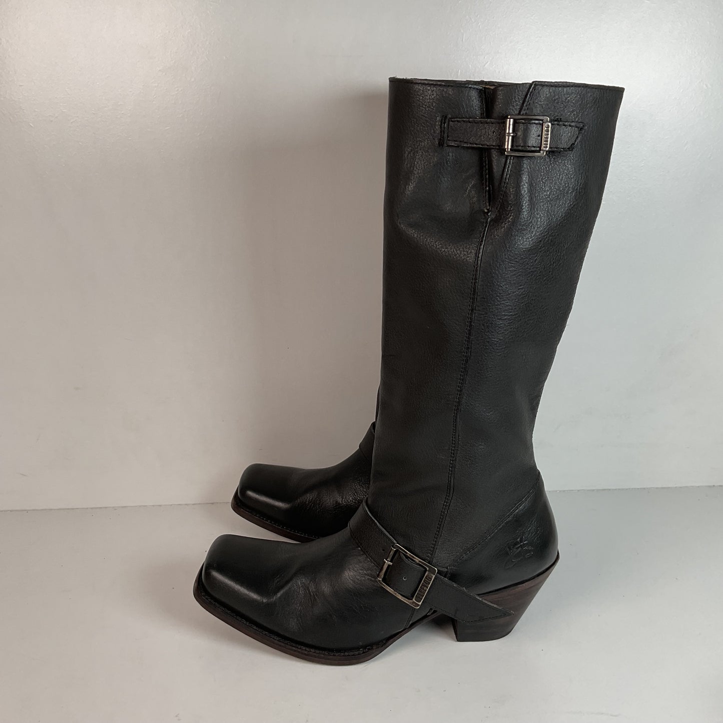 John Fluevog Tall Harness Biker Boots Men’s 9 | Women’s 11 Believe
