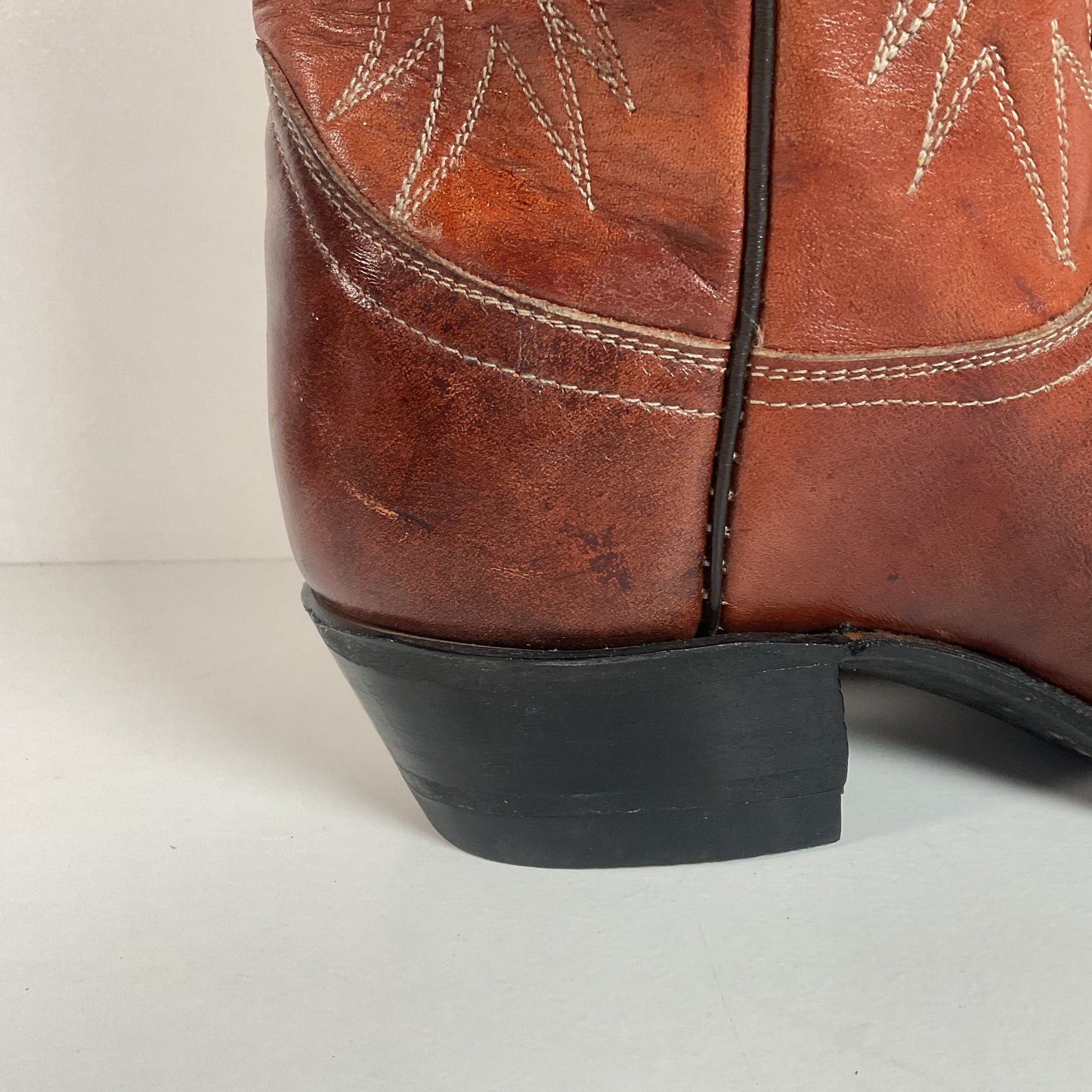 Vintage Tony Lama Cowboy Boots | Chocolate Cow | Men’s 7.5 C | Women’s 8.5