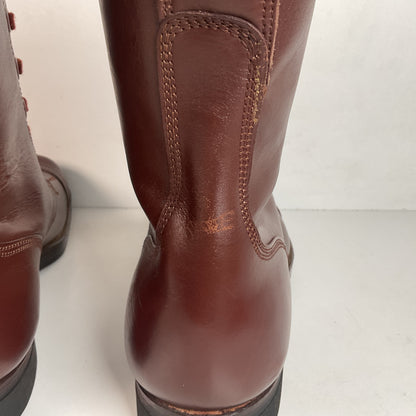 Vintage Vietnam War Brown Jump Boots 11 N (Narrow) Cap Toe Paratrooper