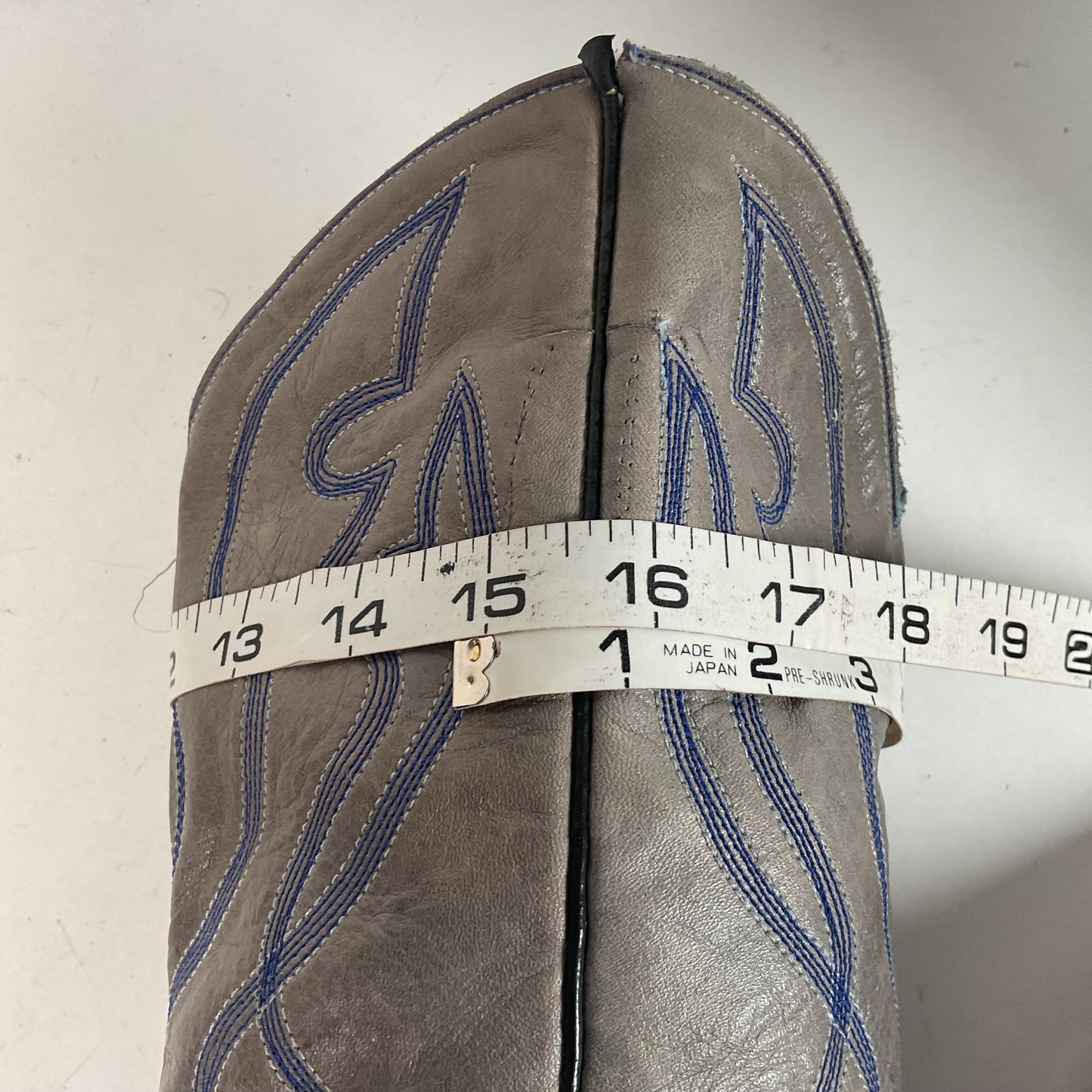 Custom Blue Sea Bass Cowboy Boots Men’s 7.5 | Women’s 8.5 Exotic