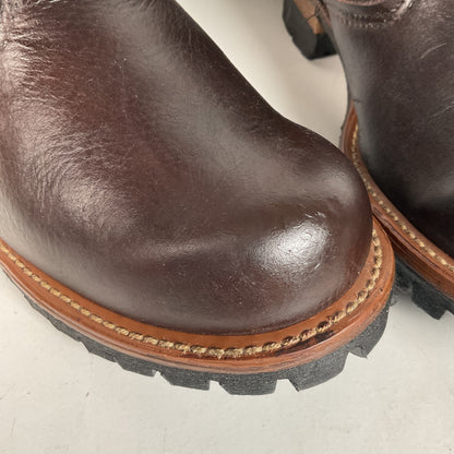 Abilene’s Golden Retriever Engineer Ankle Boots | USA Made | Women’s 9 M