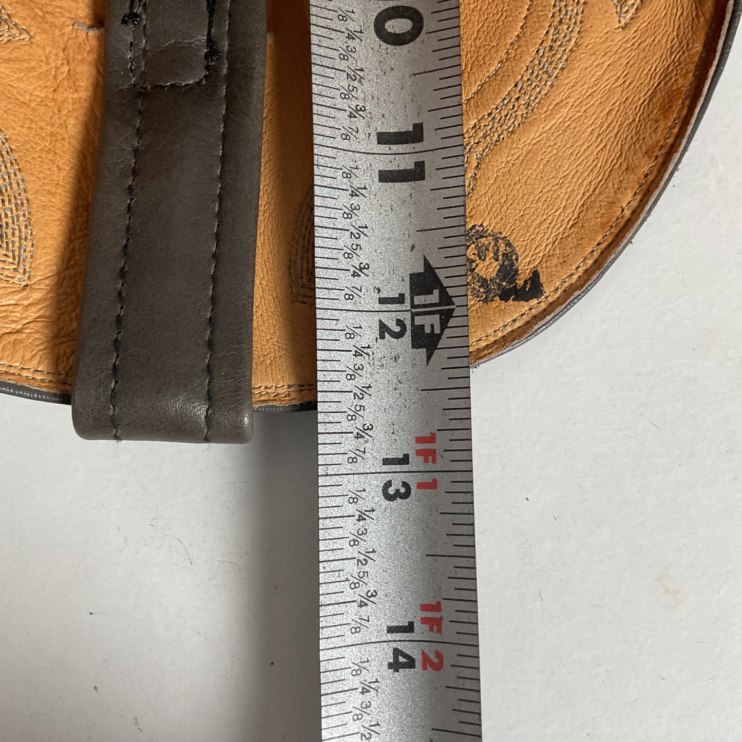 Vintage Nocona Bull Shoulder Cowboy Boots | USA Made | Grey | Men’s 12 D