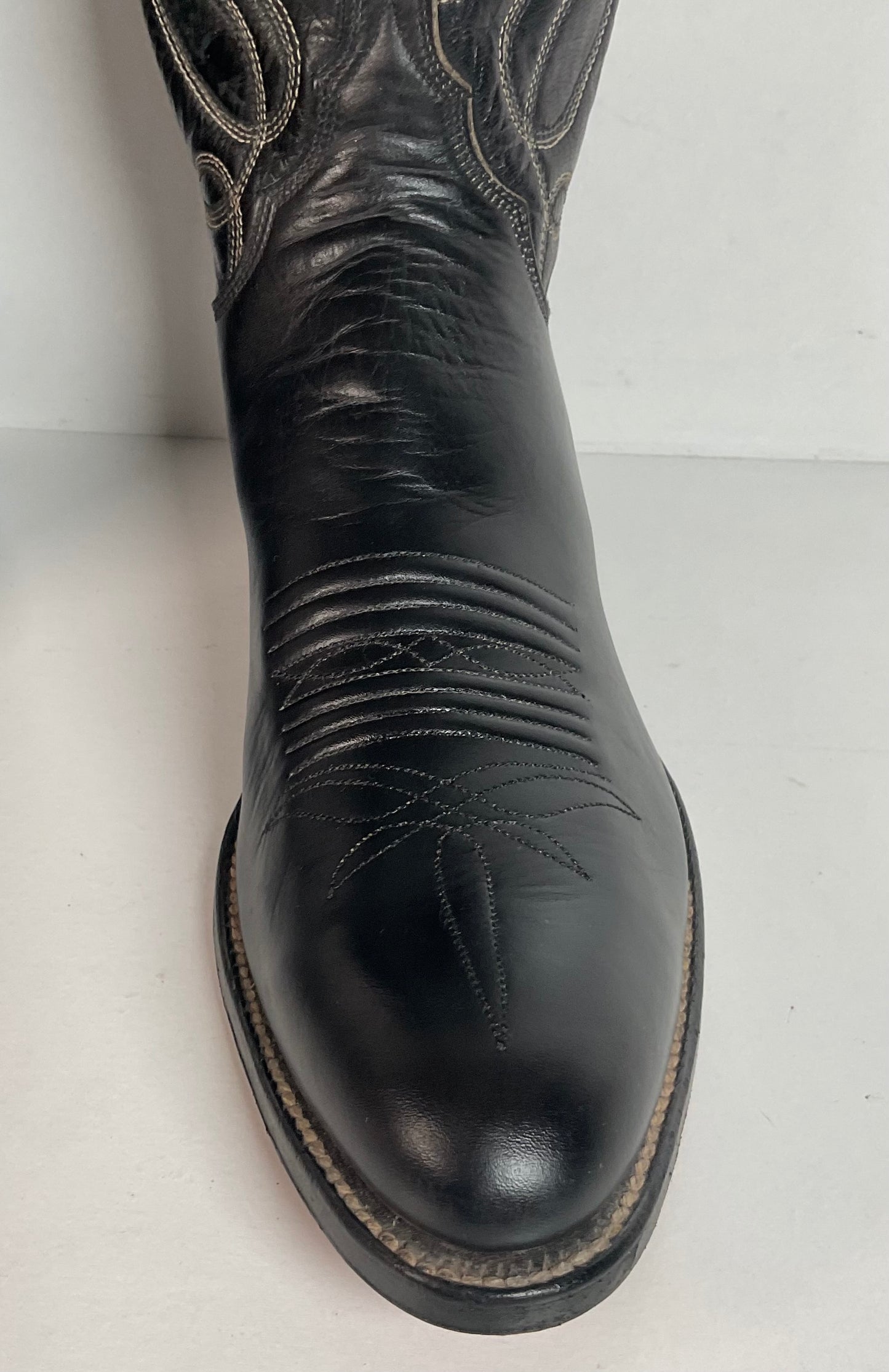M.L. Leddy & Sons Cowgirl Boots | Black Calf | Custom | Women’s 6.5 AA