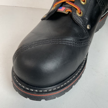 Carolina Linesman Boots | Soft Toe | Black Oil Tan | USA Made | Men’s 12 D