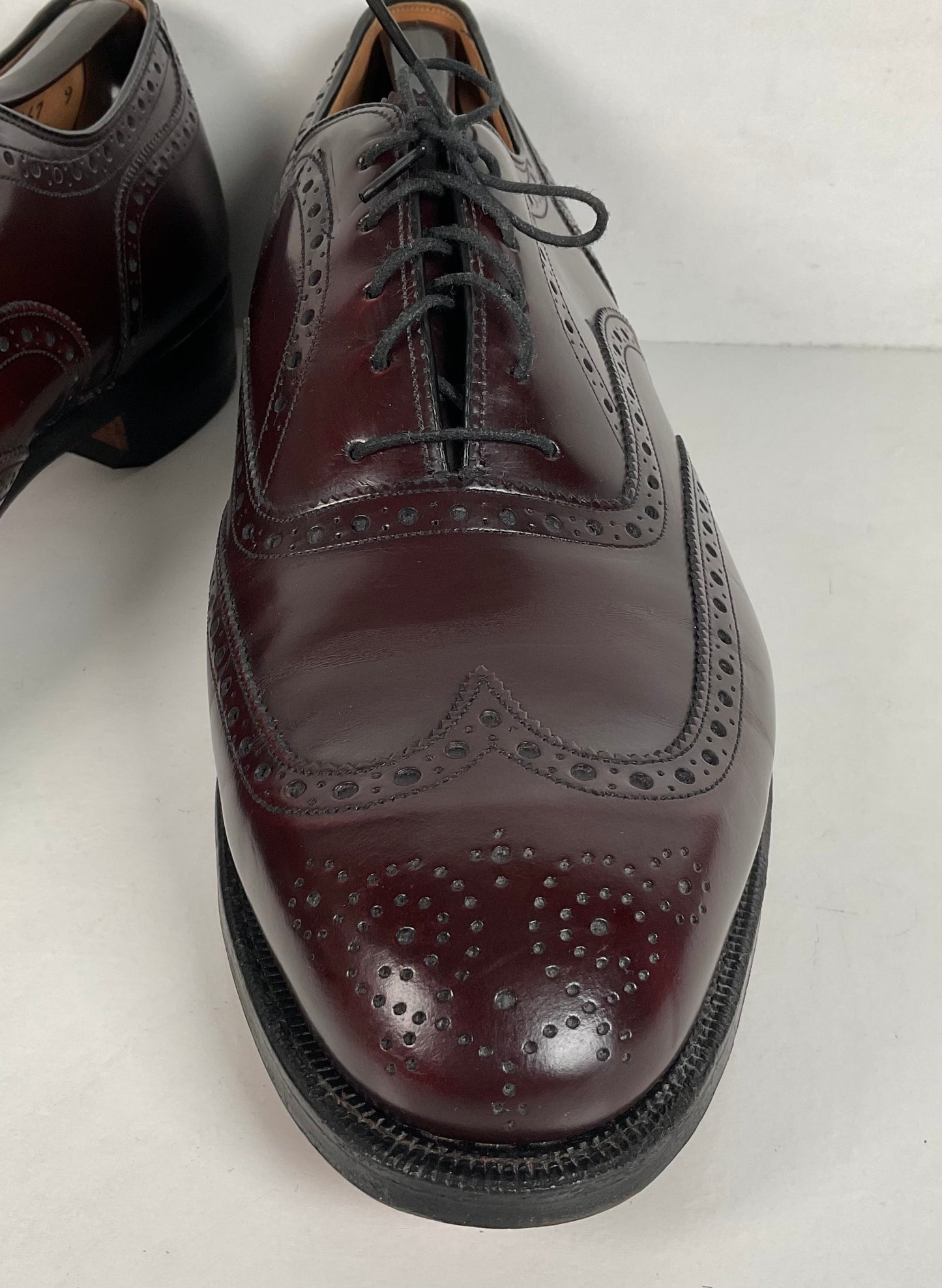 Vintage Johnston Murphy Oxford Shoes | Burgundy Calf | USA Made | Men’s 12 D