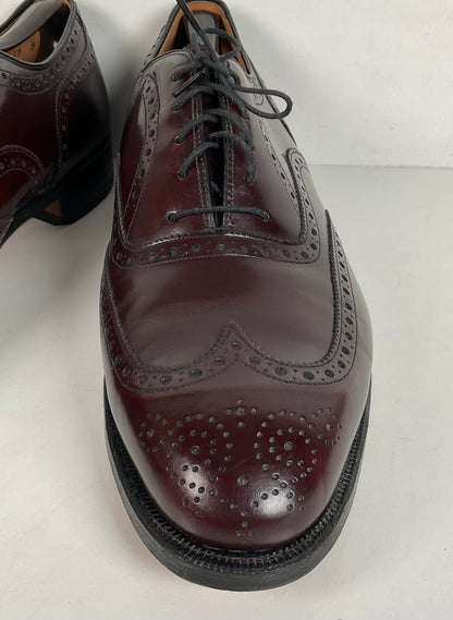 Vintage Johnston Murphy Oxford Shoes | Burgundy Calf | USA Made | Men’s 12 D