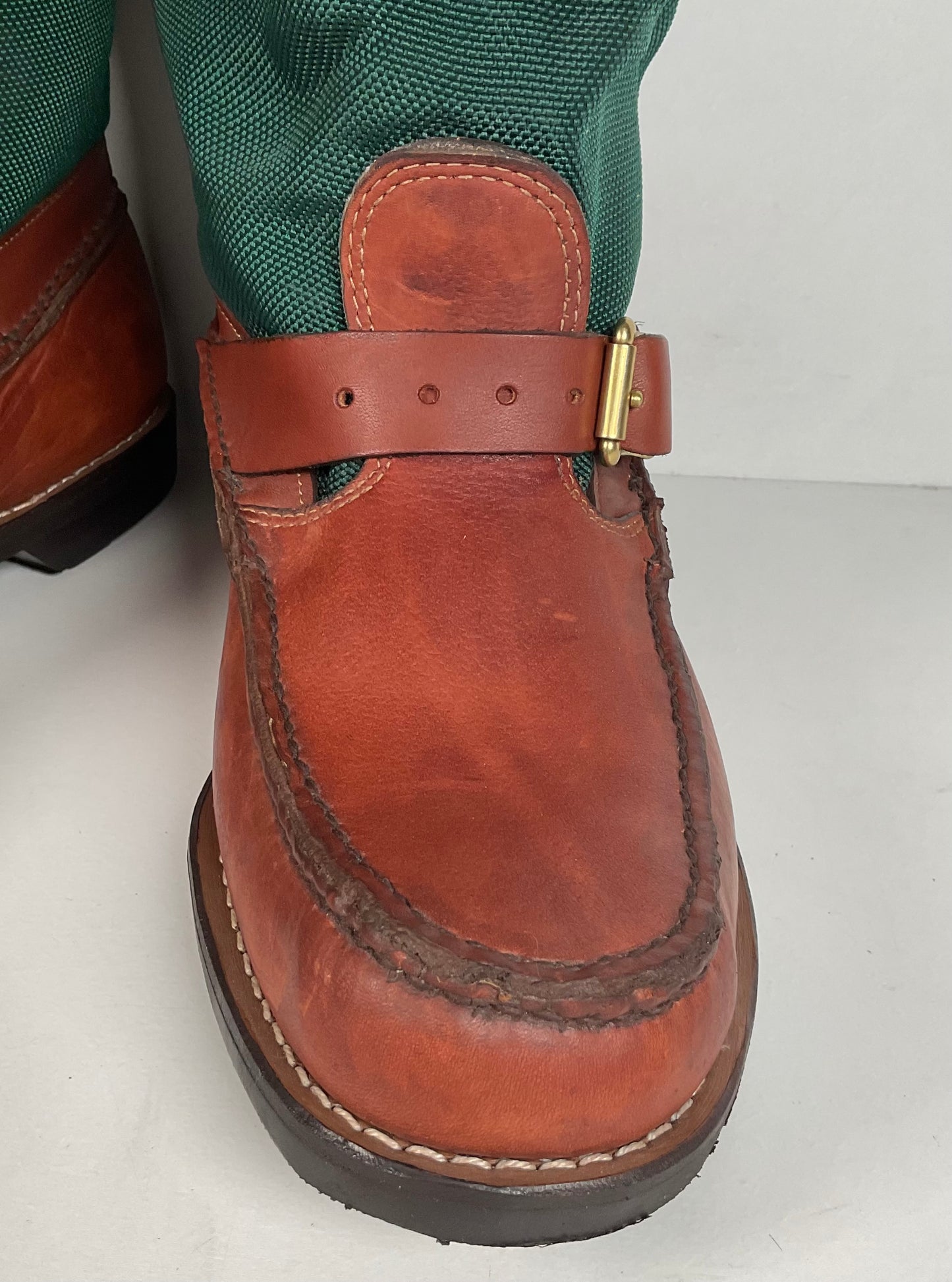 Vintage Gokey Botte Sauvage Snake Boots | Green Canvas | Men’s 13.5 D