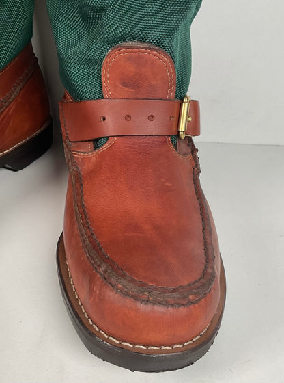 Vintage Gokey Botte Sauvage Snake Boots | Green Canvas | Men’s 13.5 D
