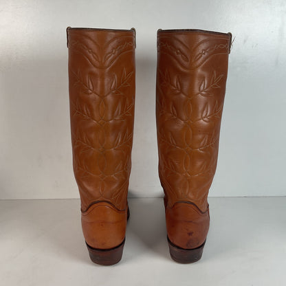 Vintage Tony Lama Tall Top Cowboy Boots | Gold Label | Tall Top | Men’s 9 D