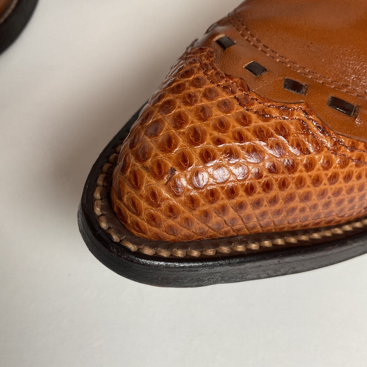 Vintage Nocona Cowboy Boots | Teju Lizard Wingtip | Men’s 10.5 D