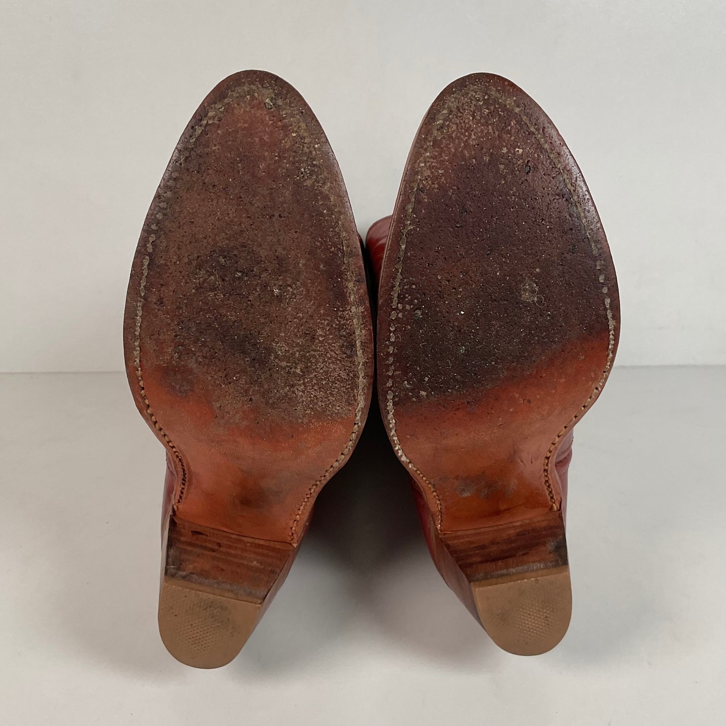 Vintage Double H Cowgirl Boots | Rainbow Stitched | USA Made | Women’s 7 M