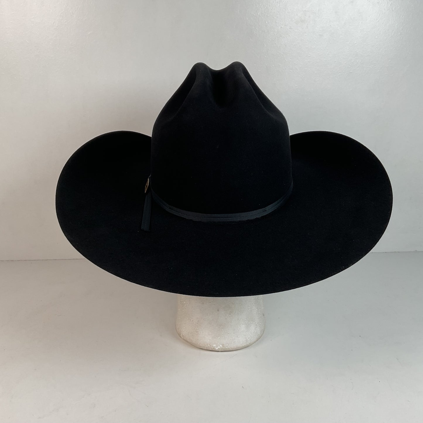 Vintage Milano Larry Mahan Cowboy Hat 6 5/8 Ridgetop Black 5X USA Made
