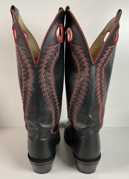 Vintage Texas Brand Buckaroo Cowboy Boots 10.5 EE USA Made