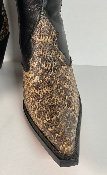 Western Stiletto Boots | Water Snake | Snakeskin | Exotic | Women’s 10
