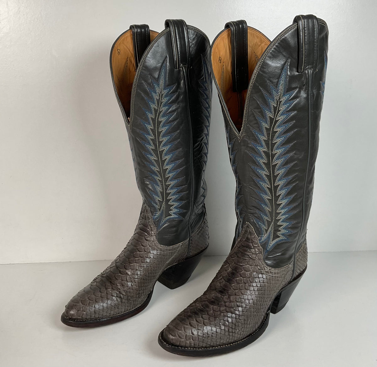 Vintage Tony Lama Gold Label Cowgirl Boots | Python | Men’s 4.5 | Women’s 5.5