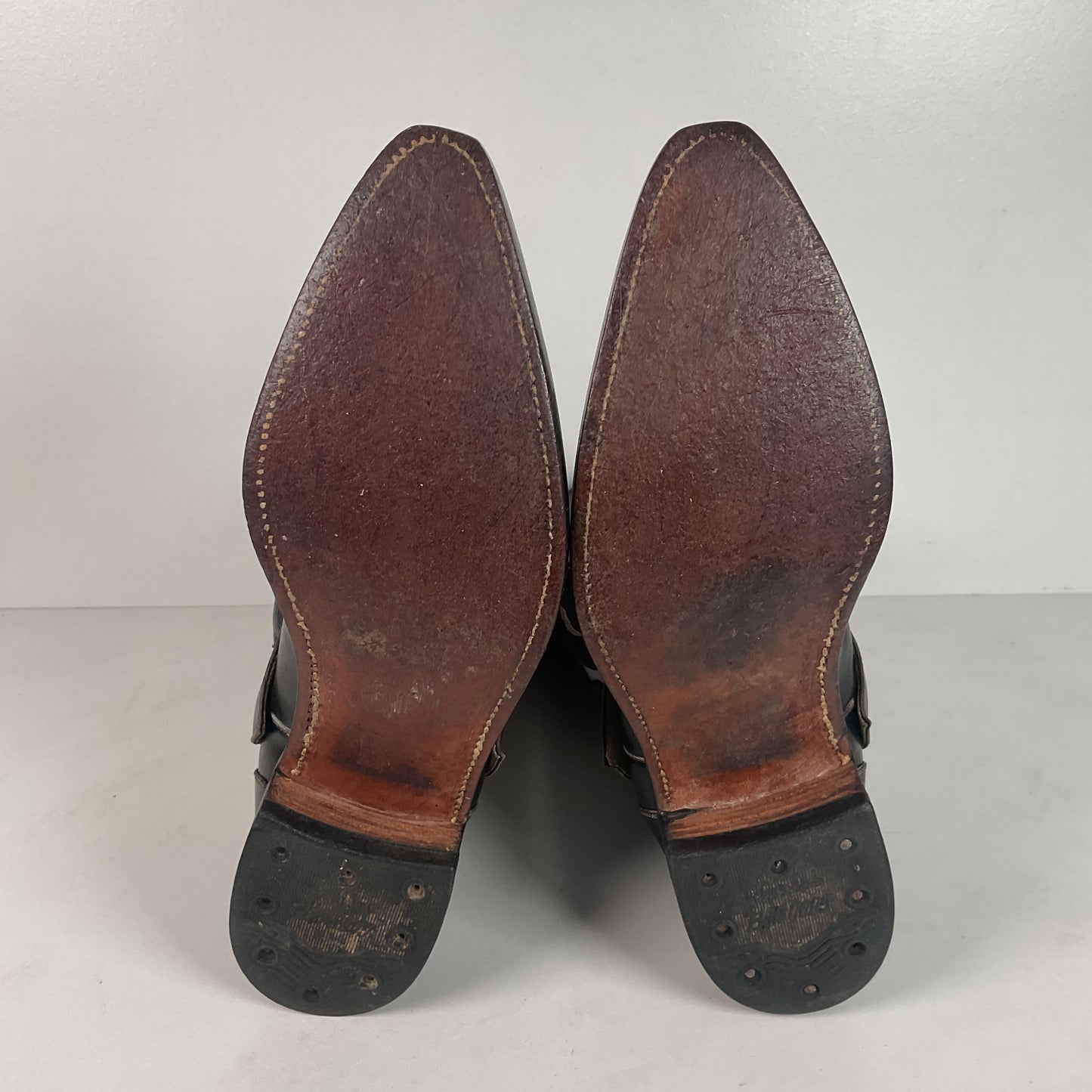 Vintage Thunderbird Cowboy Boots | Tooled Inlays | Mule Ear | 1960s | Men’s 9