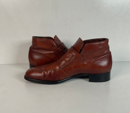 Vintage Florsheim Imperial Guardsman Chukka Boots 9.5 C 70s Monk Strap