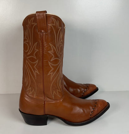 Vintage Nocona Cowboy Boots | Teju Lizard Wingtip | Men’s 10.5 D