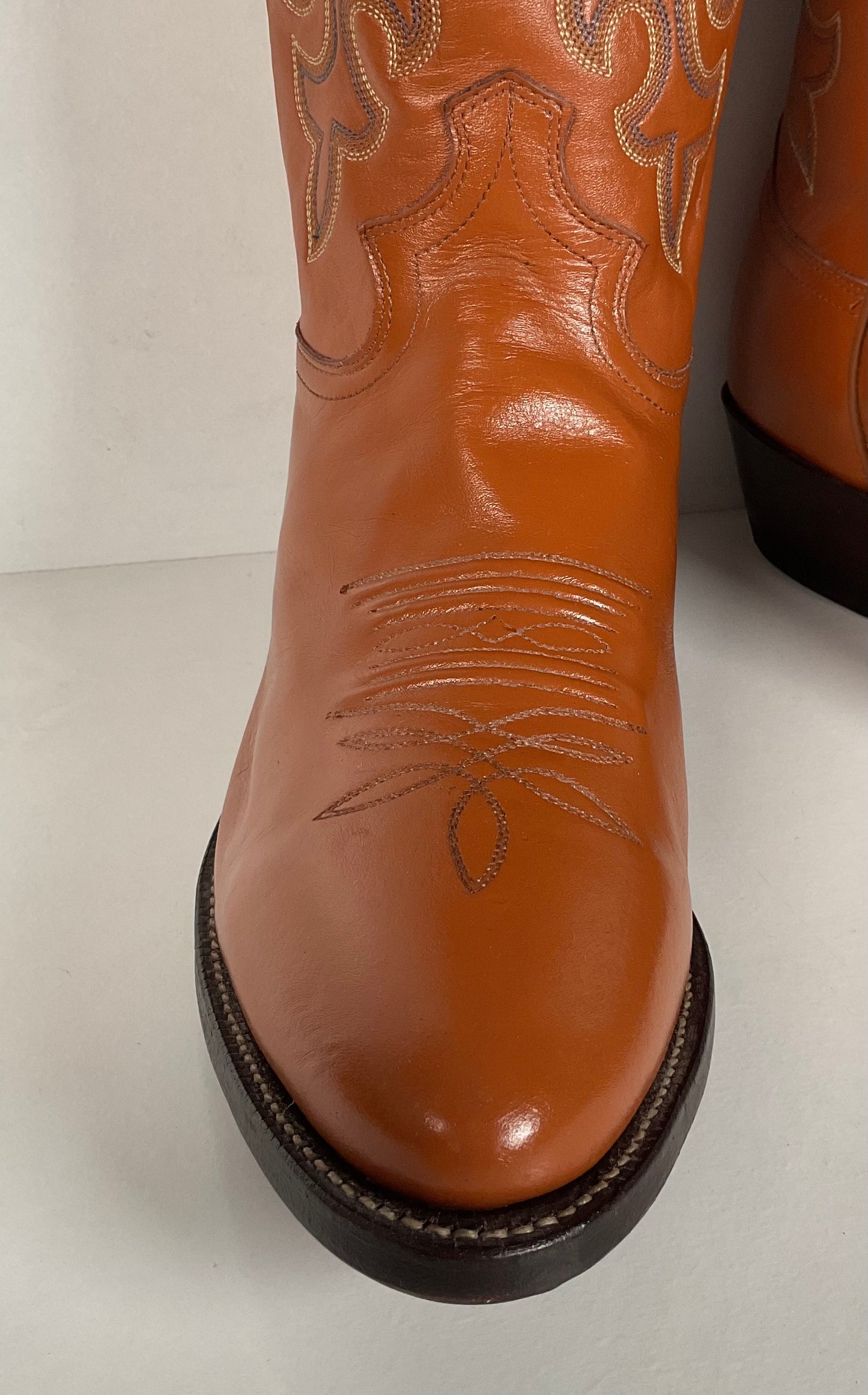 Vintage Justin Redwood Cowboy Boots | USA Made | Men ‘s 10.5 D
