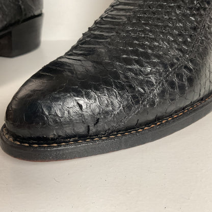 Vintage Texas Imperial Cowboy Boots | Python Snakeskin | USA Made | Men’s 9.5 D