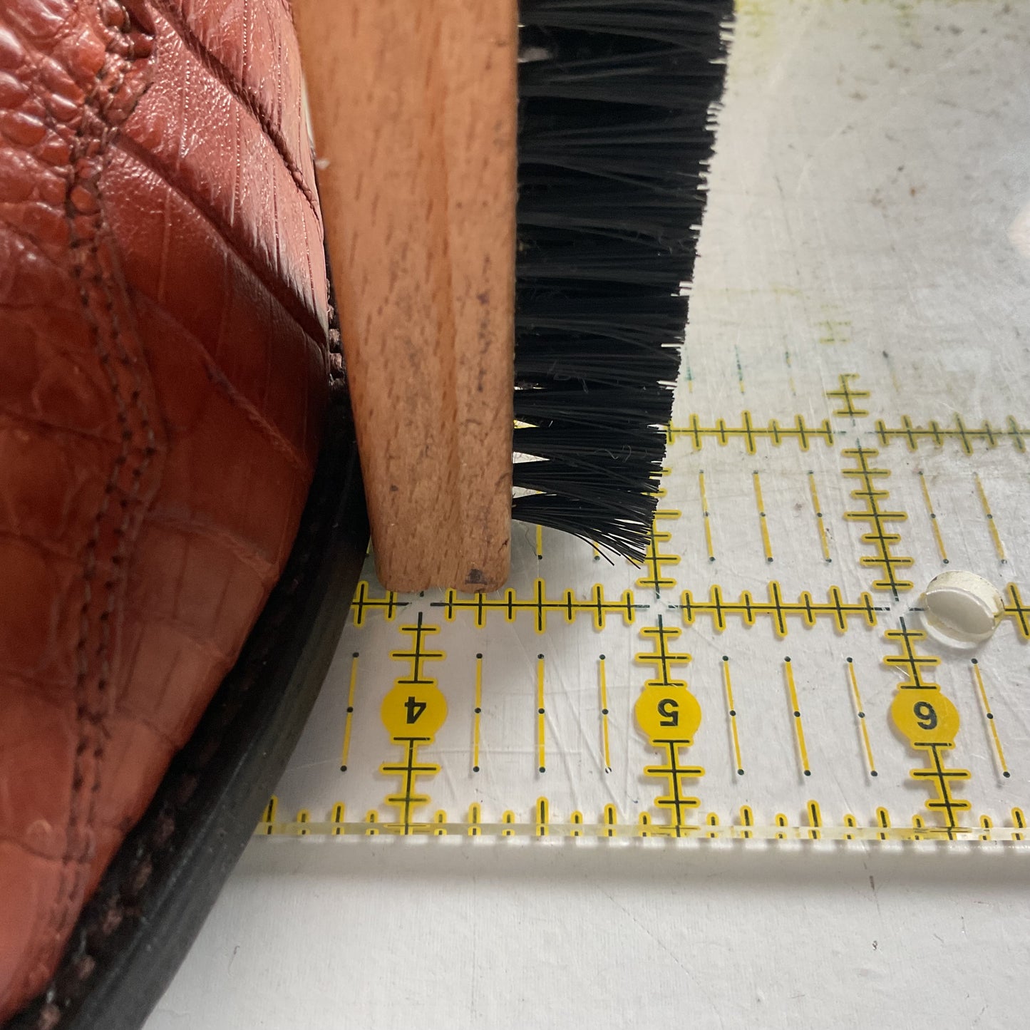 Tony Lama Royal Caiman Cowgirl Boots 7.5 M Belly Cut Tooled