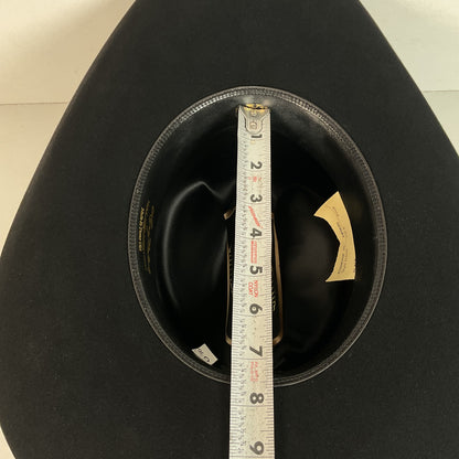 Vintage Milano Larry Mahan Cowboy Hat 6 5/8 Ridgetop Black 5X USA Made
