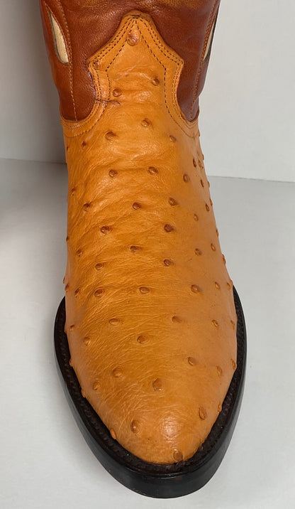 Cuadra Butterfly Cowgirl Boots | Tooled Ostrich Inlays | Exotic | Women’s 7