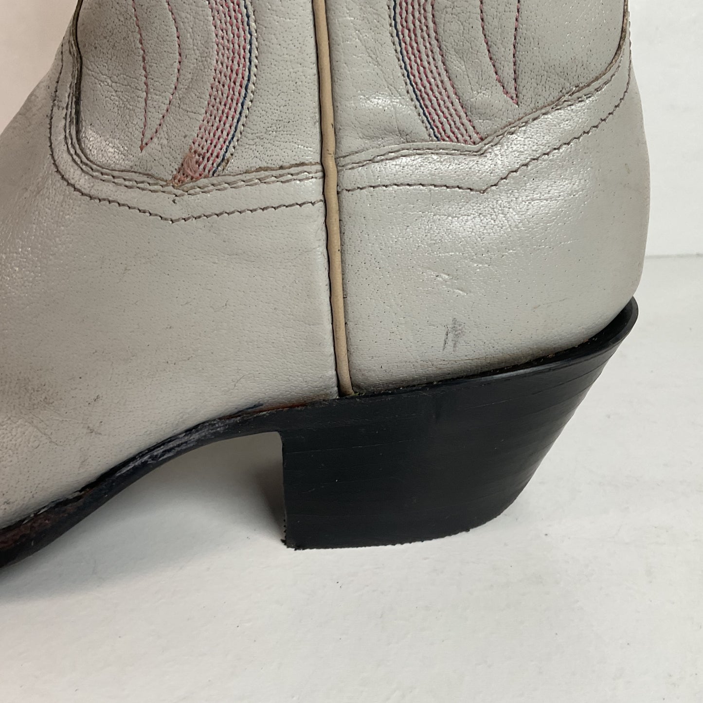 Vintage Panhandle Slim Taupe Cowgirl Boots 7 B Hand Crafted