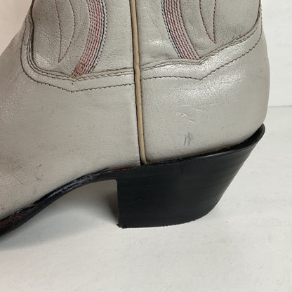 Vintage Panhandle Slim Taupe Cowgirl Boots 7 B Hand Crafted