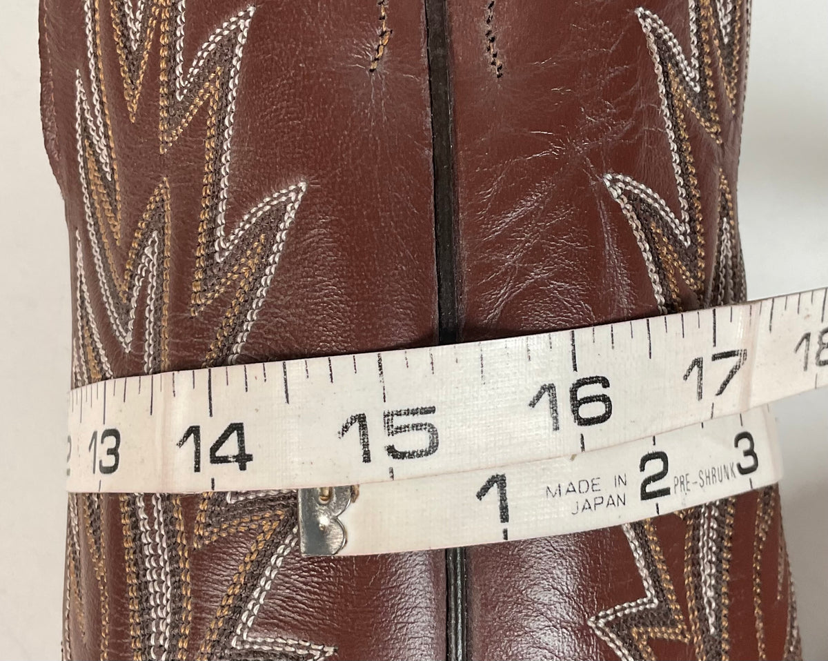 Vintage Longhorn Cowboy Boots | Exotic Wolf Fish | Men’s 9.5 D