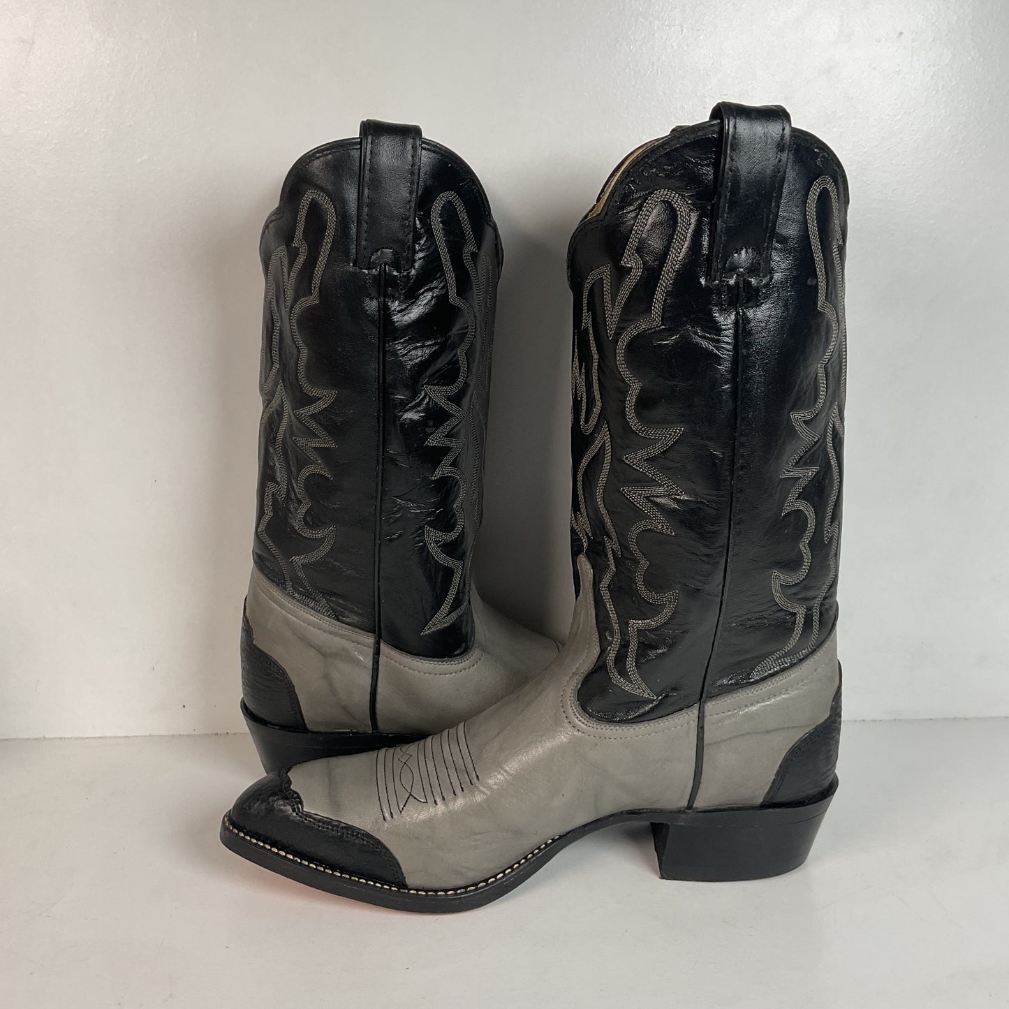 Vintage Imperial Shark Skin Cowboy Boots 10.5 D USA Made Triad