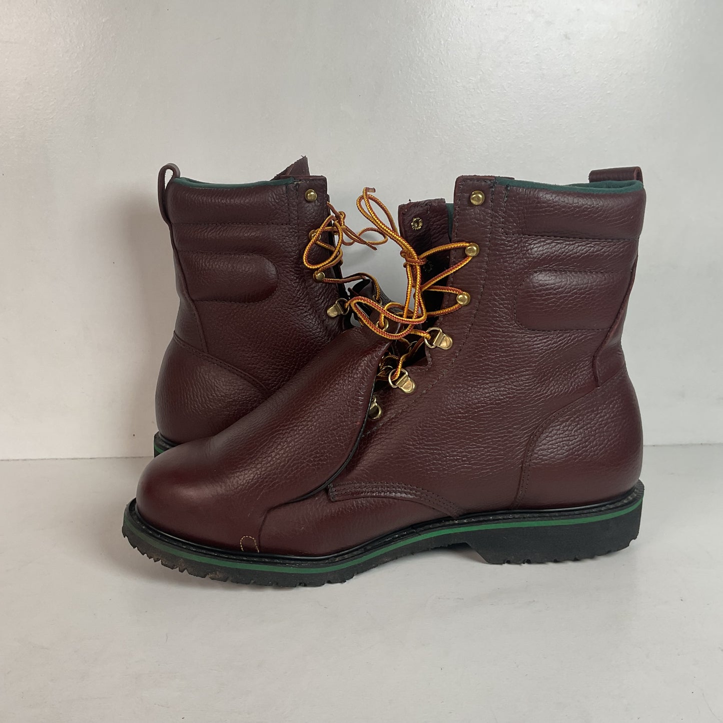 Vintage Wolverine Hy-Test Metatarsal Guard Boots 12 D Safety Toe USA Made