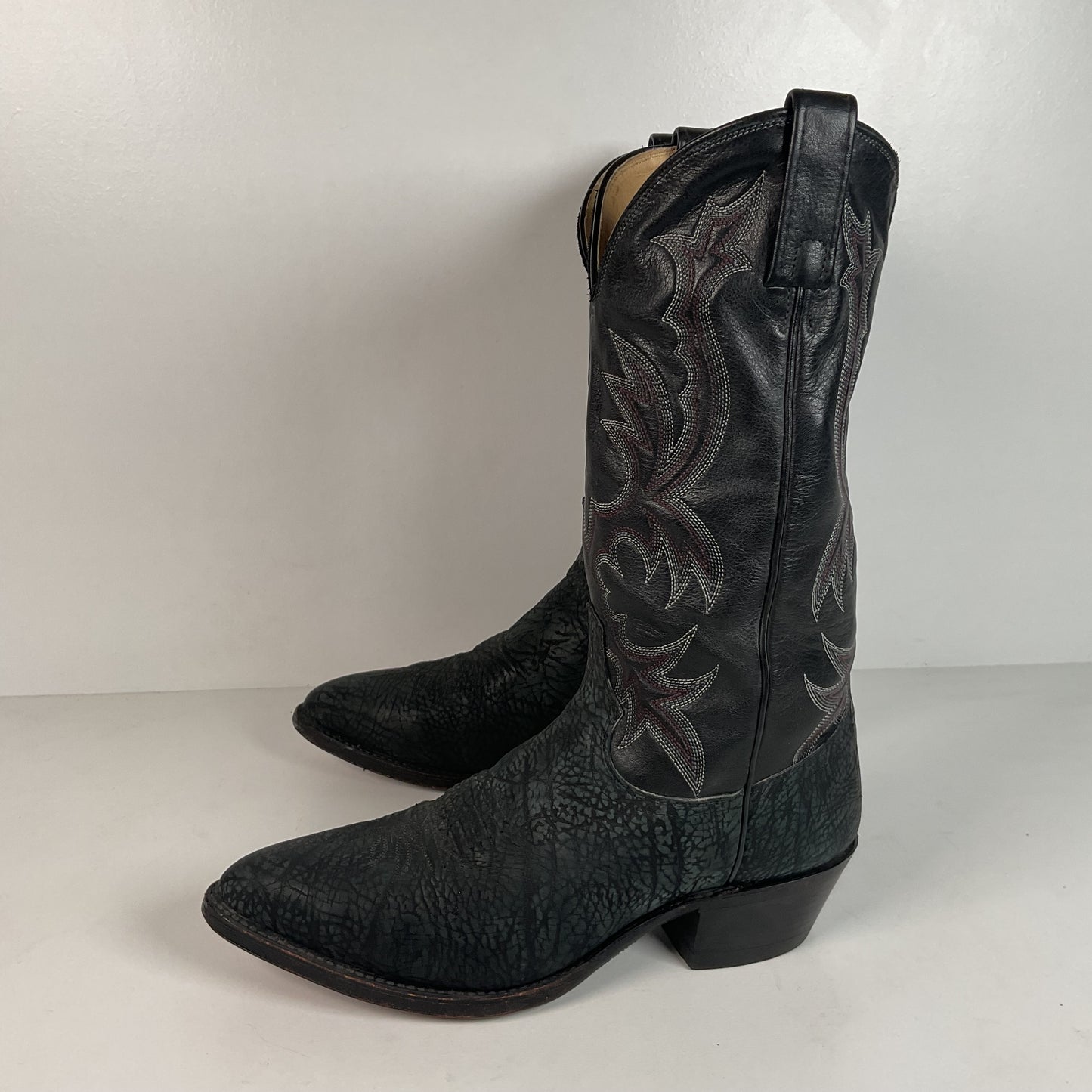 Vintage Dan Post Sueded Shoulder Cowboy Boots | USA Made | Men’s 8 D