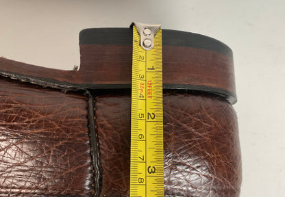 Vintage Larry Mahan Smooth Ostrich Roper Boots 12 D Exotic