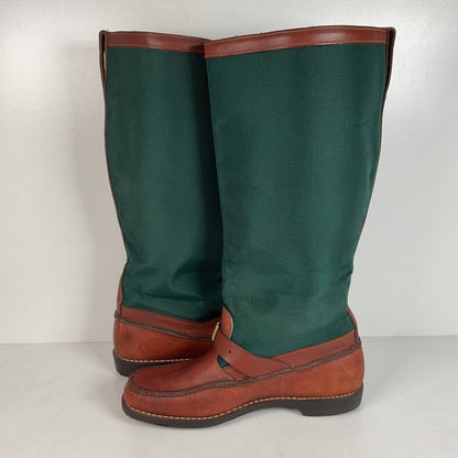 Vintage Gokey Botte Sauvage Snake Boots | Green Canvas | Men’s 13.5 D