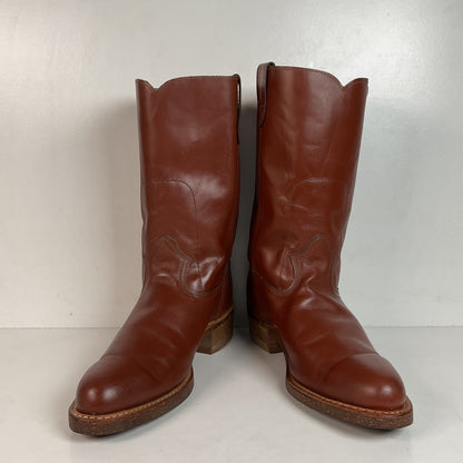 Vintage Rodeo Brand Cowboy Boots 10.5 D USA Made Chunky Campus