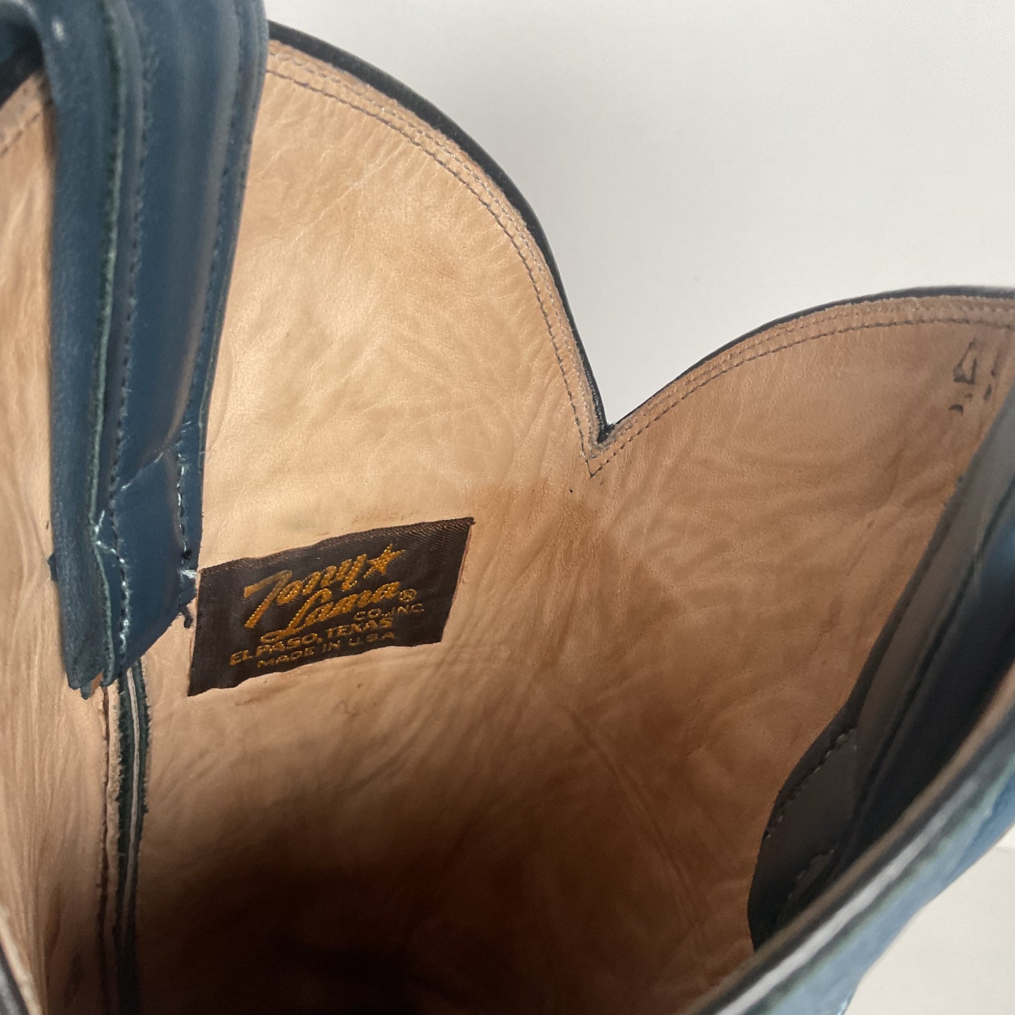 Vintage Tony Lama Gold Label Cowgirl Boots | Blue | Women’s 7.5 M