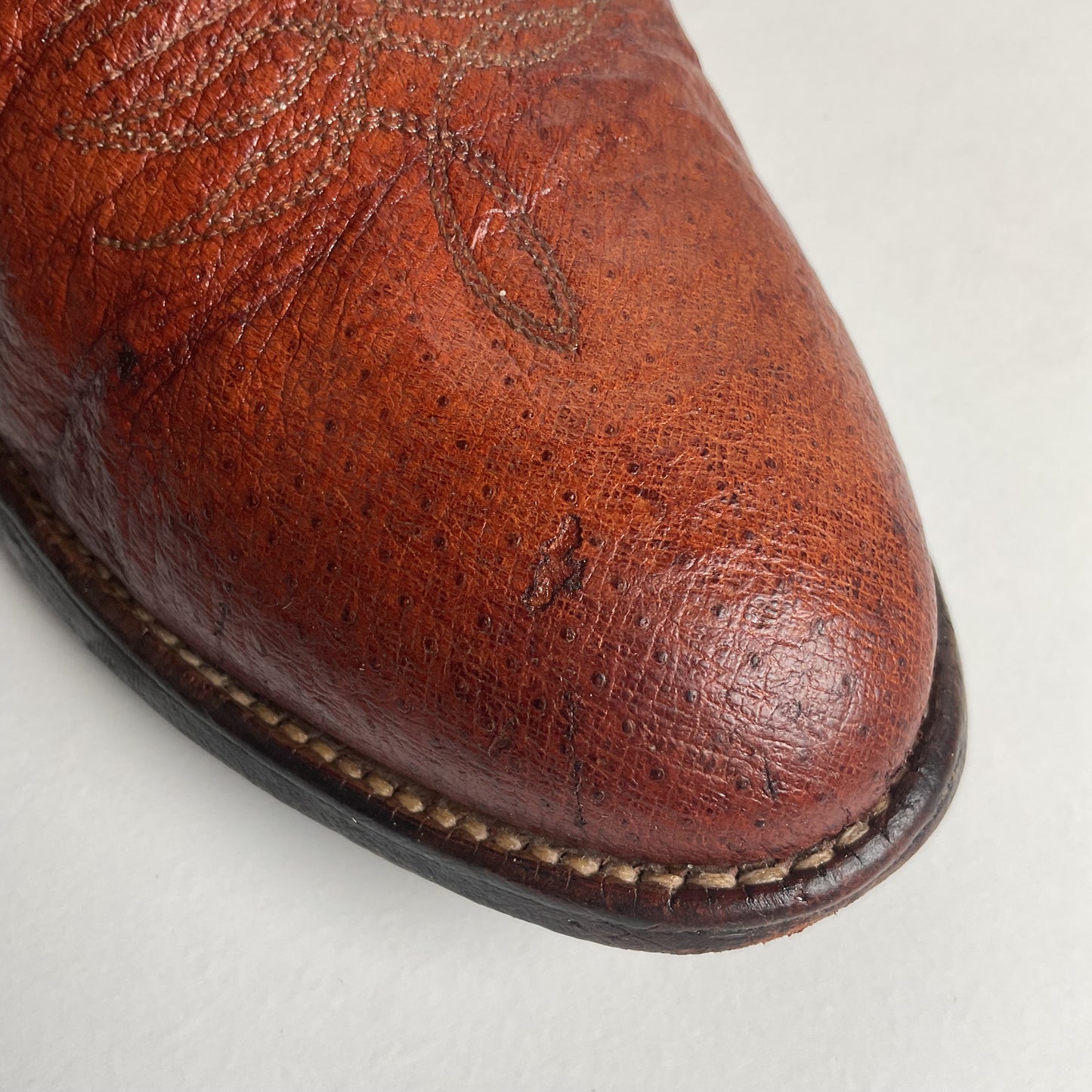 Vintage Justin Turkey Quill Cowboy Boots 9.5 D Gallapava
