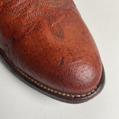 Vintage Justin Turkey Quill Cowboy Boots 9.5 D Gallapava