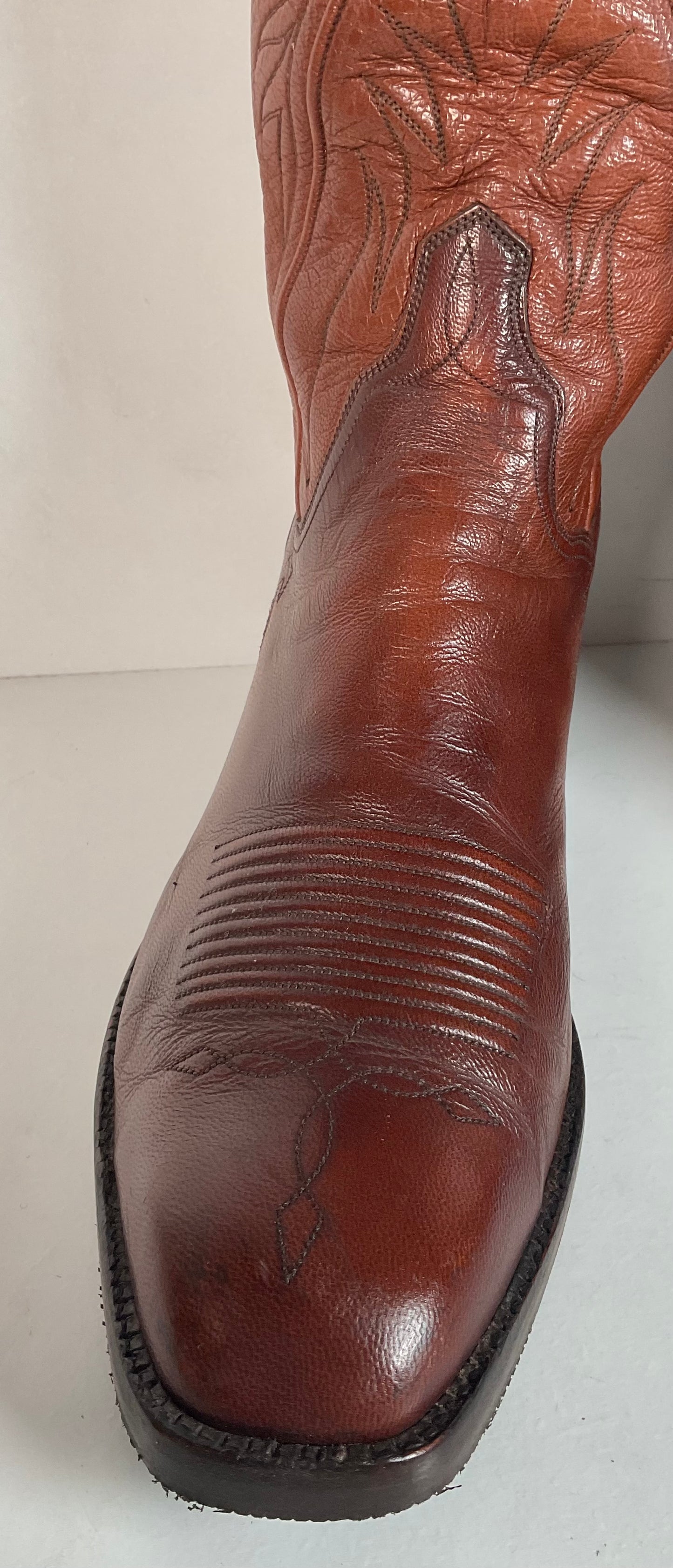 Vintage T.O. Stanley Goat Seville Cowboy Boots 10.5 D Recraft