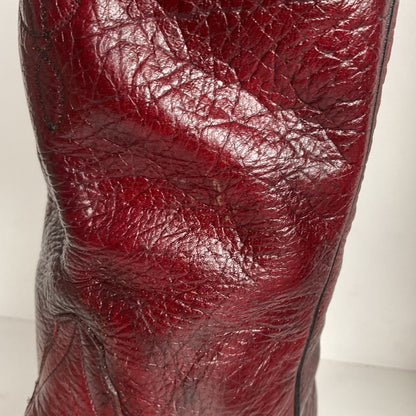 Vintage Larry Mahan Oxblood Cowboy Boots | Soft Buckskin | Men’s 10.5 EE