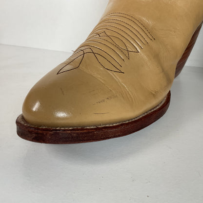 Vintage Siete Leguas Cowboy Boots | 1970s | Blonde Calfskin | Men’s 10 EE