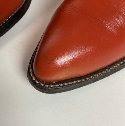 Vintage Tony Lama Cowboy Boots | Gold Label | Tooled Inlay | 6.5 C | Women’s 7.5